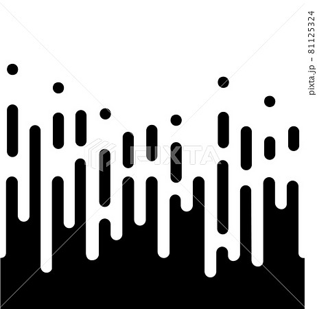 Vector Halftone Transition Abstract Wallpaper Pattern. Seamless Black And White Irregular Rounded Lines Background for modern flat web site design. - Vector Vector Halftone Transition Abstract Wallpaper Pattern. Seamless Black And White Irregular Rounded Lines Background for modern flat web site design. - Vector 81125324