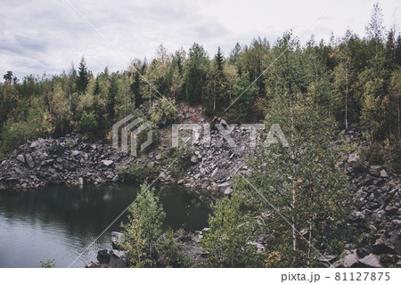 Lake scenes in forest, national park Kachkanar, Russia, Europe 81127875