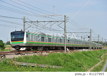 高崎線 岡部-本庄 JR東日本 E233系3000番台 U633編成(小山) 高崎線 岡部-本庄 JR東日本 E233系3000番台 U633編成(小山) 81127905