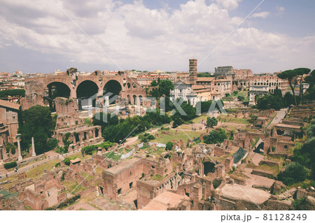 Panoramic view of Roman forum, also known by Forum Romanum Panoramic view of Roman forum, also known by Forum Romanum 81128249