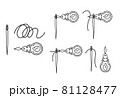 糸通しのやり方のイラストセット 81128477