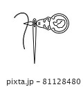 糸通しのやり方のイラスト 81128480