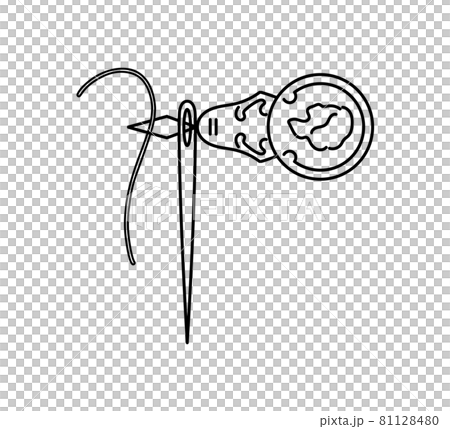 Illustration of how to thread Illustration of how to thread 81128480