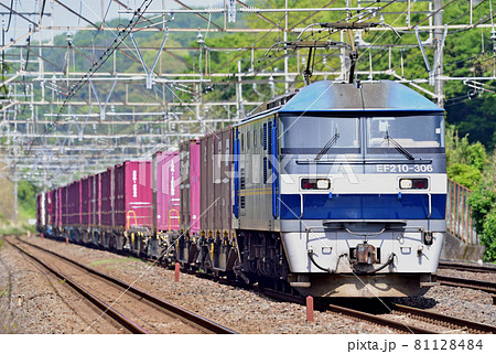 東海道本線　二宮－国府津　JR貨物　EF210-306（吹田） 81128484