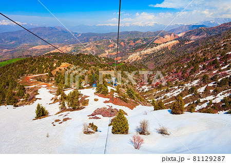 Cable Car to Beldersay Mountain, Uzbekistan Cable Car to Beldersay Mountain, Uzbekistan 81129287
