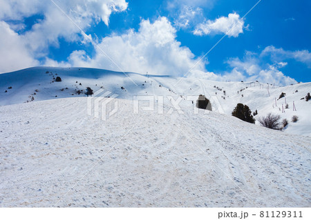 Ski slope at Beldersay Mountain, Chimgan 81129311