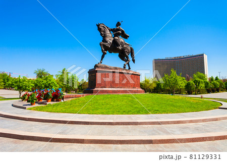 Amir Timur monument in Tashkent, Uzbekistan 81129331