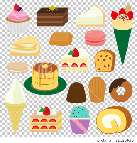 Illustration of sweets and sweets 81129639