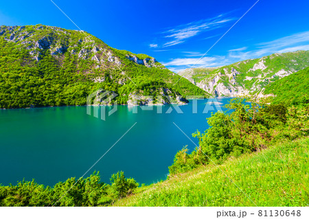 Lake Piva or Pivsko Jezero, Montenegro 81130648