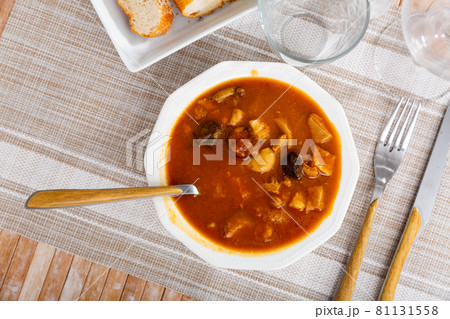 Spanish stewed tripe dish Callos a la Madrilena Spanish stewed tripe dish Callos a la Madrilena 81131558