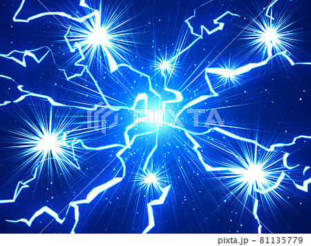 驚いた時の電撃 雷の背景のイラスト素材 驚いた時の電撃 雷の背景のイラスト素材
