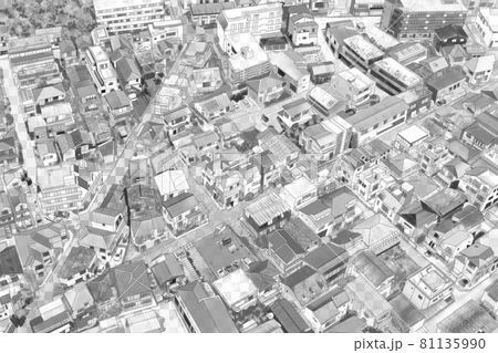 Residential area tone seen from the sky 1 Residential area tone seen from the sky 1 81135990