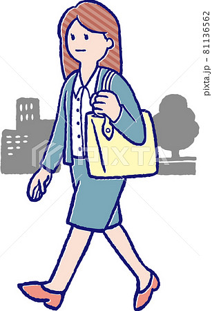 通勤するOL 81136562