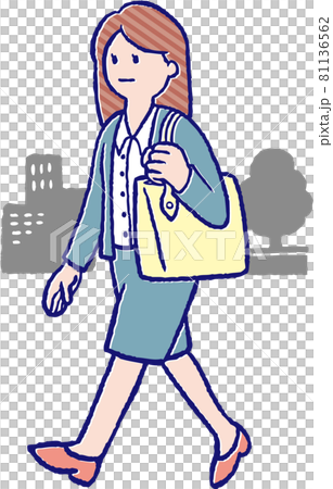 通勤するOL 81136562