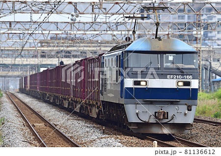 東海道本線　平塚　JR貨物　EF210-166（吹田） 81136612