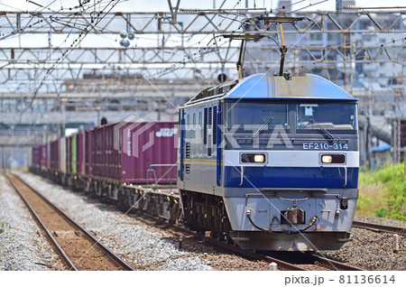 東海道本線　平塚　JR貨物　EF210-314（吹田） 81136614