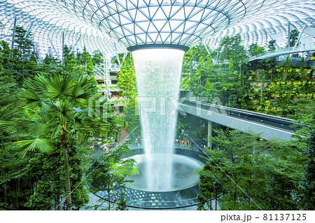 シンガポール チャンギ空港の写真素材