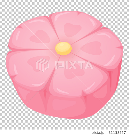 和菓子のイラスト_ねりきり_桜のイラスト素材 [81138357] - PIXTA