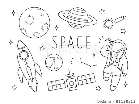Cute Space Themed Coloring Image, Space Drawing, Ring Drawing, Color Drawing  PNG Transparent Image and Clipart for Free Download