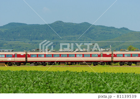 北陸本線　石動－福岡　JR西日本　489系　H03編成　②　モハ488-215（金沢）　山側 81139539