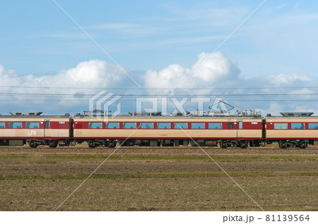 北陸本線　石動－福岡　JR西日本　489系　H04編成　②　モハ488-2（金沢）　山側　共通予備 81139564