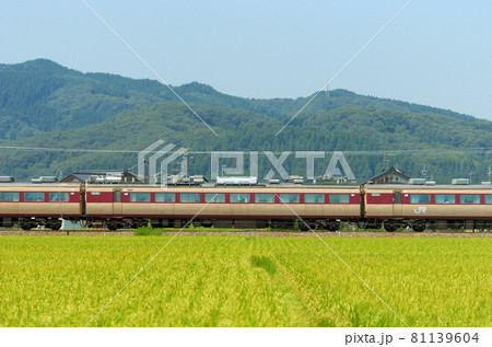 北陸本線　石動－福岡　JR西日本　485系　Y31編成　②　モハ484-330（金沢）　山側 81139604