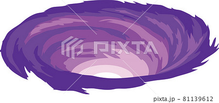 宇宙にあるブラックホールのイラスト素材 科学 天文のイラスト素材