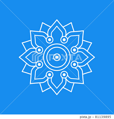 a simple modern mandala illustration vector images 81139895