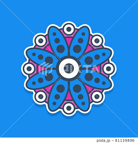 a simple modern mandala illustration vector images 81139896