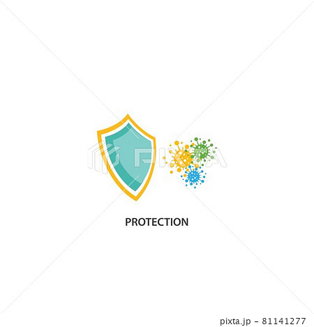 Bacterial virus icon 81141277