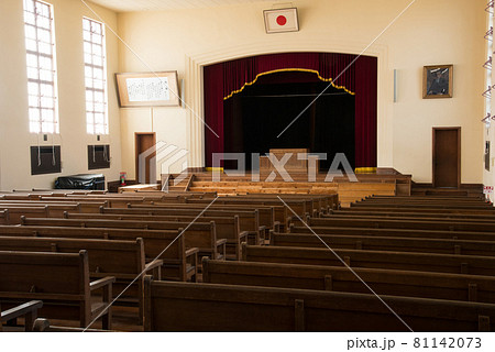 テレビアニメ けいおん の舞台 豊郷小学校旧校舎群の写真素材 テレビアニメ けいおん の舞台 豊郷小学校旧校舎群の写真素材