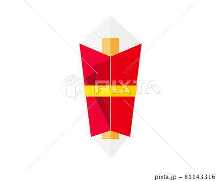 熨斗のベクターイラスト のし 片折のしのイラスト素材