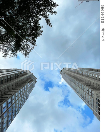 新宿風景広角都庁空 新宿風景広角都庁空 81144999