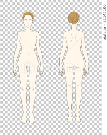 女性全身圖裸體 81145100