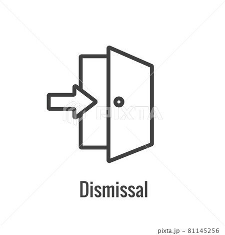 Job Loss, Downsizing, Getting Fired, and Unemployment from Covid 19 or Coronavirus Icon 81145256