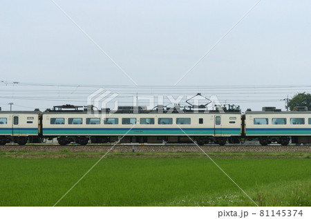 北陸本線　石動－福岡　JR東日本　485系　T12編成　④　モハ484-1016（新潟）　山側 81145374