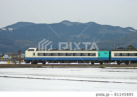 北陸本線　石動－福岡　JR東日本　485系　R22編成　①　クロハ481-3004（新潟）　山側 81145895