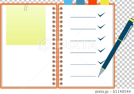 チェックリスト 手帳 ノート  ペン 81148544