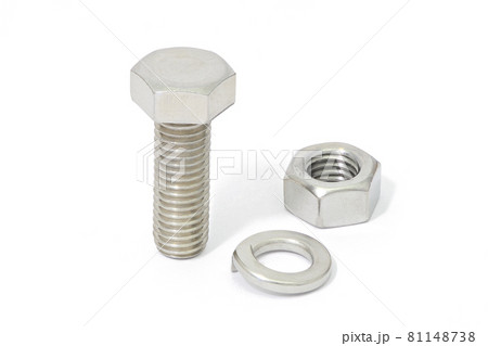 【六角ボルト 六角ナット スプリングワッシャー】 (深度合成) 81148738