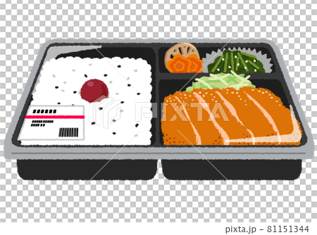 コンビニ弁当のイラストのイラスト素材