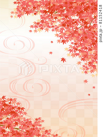 紅葉の背景　たて 81152418