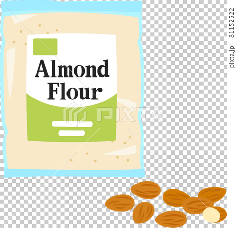 Almond powder in a bag 81152522