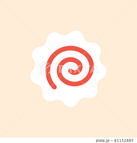 Narutomaki or kamaboko surimi vector icon or illustration Narutomaki or kamaboko surimi vector icon or illustration 81152885