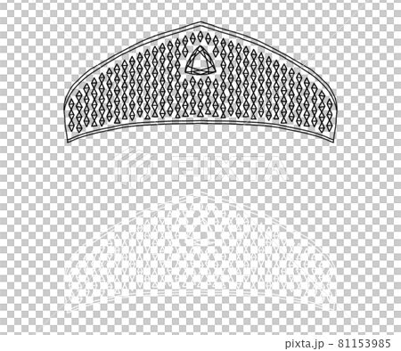 ダイヤモンドのティアラ 手描きイラスト ダイヤモンドのティアラ 手描きイラスト 81153985