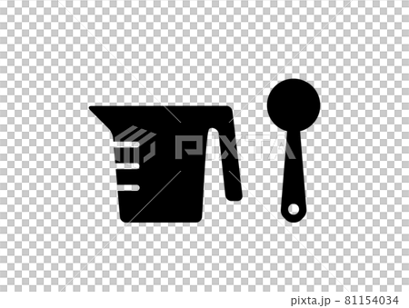計量カップと計量スプーンのイラストのイラスト素材 計量カップと計量スプーンのイラストのイラスト素材