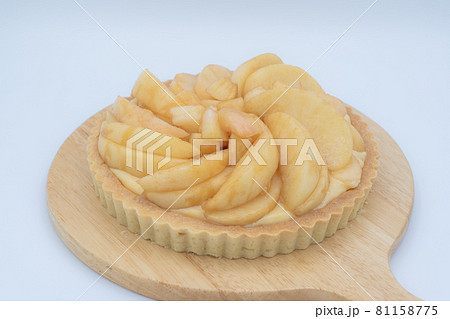 飛騨桃 白背景 桃タルト 飛騨桃 白背景 桃タルト 81158775