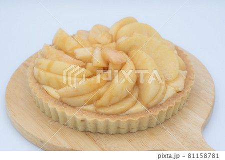 飛騨桃 白背景 桃タルト 飛騨桃 白背景 桃タルト 81158781