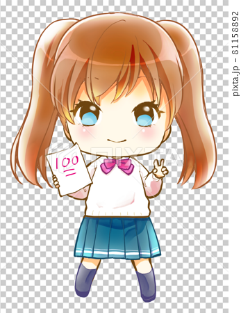 Mini Character Uniform Girl Stock Illustration 8115
