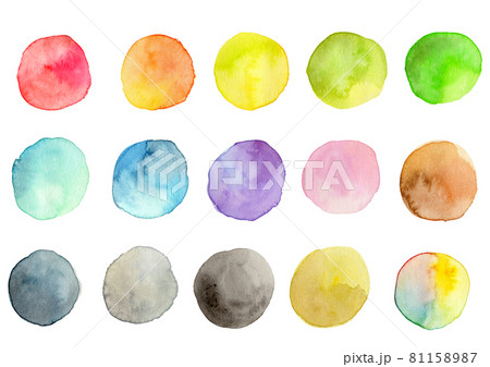 水彩　丸 81158987
