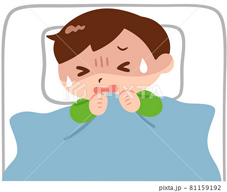 うなされる男の子 うなされる男の子 81159192